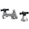 Kingston Brass KS4468PKX Duchess Widespread Bathroom Faucet W/ Brass Pop-Up, Nickel KS4468PKX - alternate 1